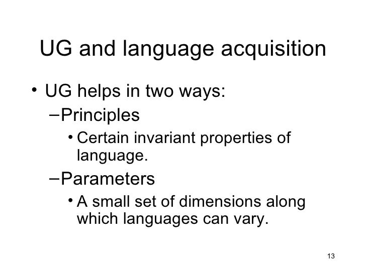 language bioprogram hypothesis